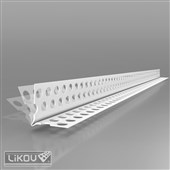 LIKOV Lišta PVC rohová s prolisem a flexibilními rameny G-LPF BOX PVC 24/24mm, délka 10m